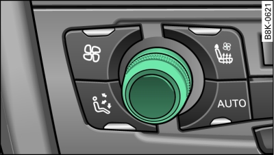 Rotary control for temperature selection